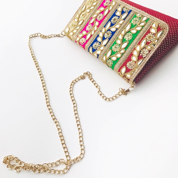 Bollywood Envelope Clutch Handmade - Picture 3 of 8